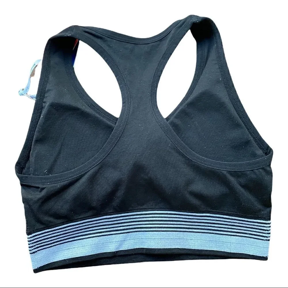 AEROPOSTALE Black Logo Band Racerback Sports Bra